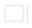 Зеркало BelBagno SPC-KRAFT-900-800-LED-TCH-WARM