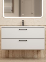 Тумба под раковину Uperwood Foster NEW 100 см, подвесная, белая