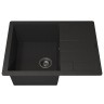 Кухонная мойка кварцевая Uperwood Quartz Premium UPD-03-04, прямоугольная, черная