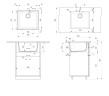 Кухонная мойка кварцевая Uperwood Кварц Премиум (Quartz Premium) UPD-03-07, уголь