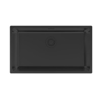 Мойка YUNI 76 UNI, нерж. сталь, YU76-MBN, матовый черный NANO-PVD, 760х440мм, Paulmark
