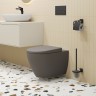 Унитаз Queen 113T20301R (570*360*400) СЕРЫЙ МАТОВЫЙ подвесной БЕЗОБОДКОВЫЙ, 1 место