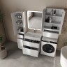 Тумба подвесная STYLE LINE "Атлантика 70", Люкс Плюс белый глянец с раковиной Атлантик 70  