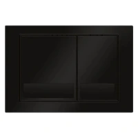 Кнопка смыва для унитаза Veconi Square VFS-BL, 150х220х13, пластик, черный