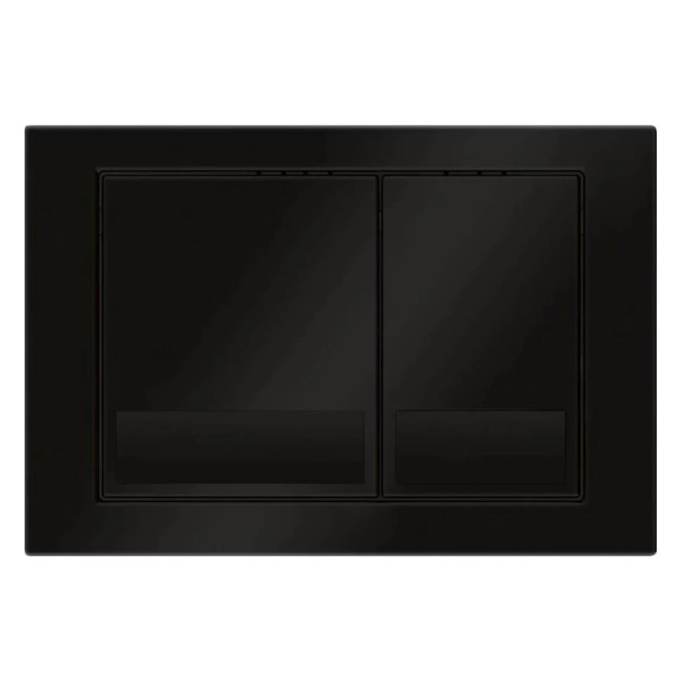 Кнопка смыва для унитаза Veconi Square VFS-BL, 150х220х13, пластик, черный