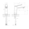Смеситель для раковины CEZARES LINER-LS-GM-W0