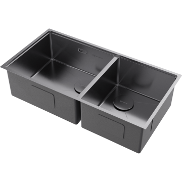 Кухонная мойка Omoikiri Taki 85-2-LB-U/IF Side-IN нерж. сталь/нержавеющая сталь