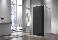 Душевая перегородка Walk-In VSW-1H100GFGM, 1000*2000, вороненая сталь, стекло матовое тонированное