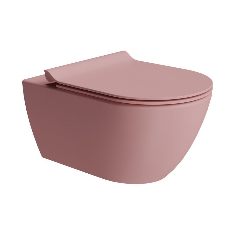 Сиденье Slim/Soft Close GSI MS86CSN24 для унитазов Norm, Kube X, Pura, Community, цвет Матовый Blush
