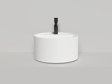 Раковина накладная ARMONIA ROUND TOP 02 без отверстия под смеситель 450х450х250 S-Stone Матовое