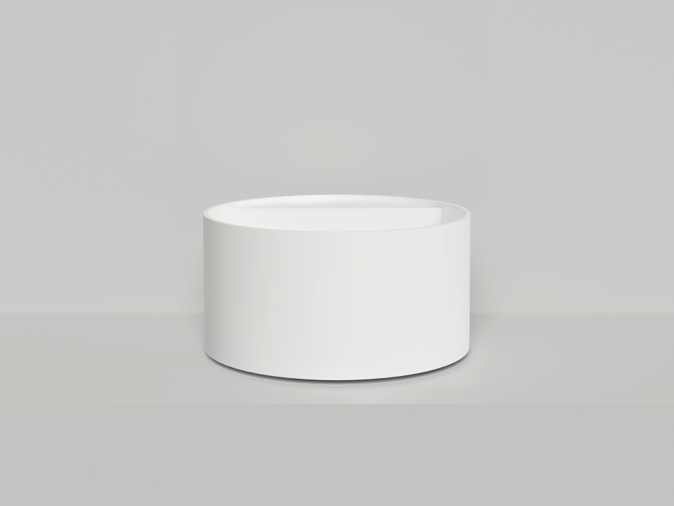 Раковина накладная ARMONIA ROUND TOP 02  без отверстия под смеситель 450х450х250 S-Stone Матовое