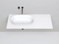 Раковина полувстраиваемая MAREA 01 645х387х165 S-Stone Матовое