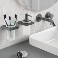 Стакан для зубных щеток Timo Petruma 15233/18 черное золото