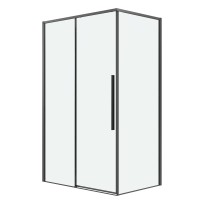 Душевое ограждение Grossman Galaxy 100.K33.01.130.42.00-200.K33.01.100.42.00 (130х100х195) раздвижная,графит сатин,стекло прозрачное,2 места