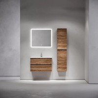 Тумба подвесная SANCOS Urban 890х450х550, c двумя ящиками оснащенными доводчиками, дуб чарльстон , арт. UR90ECH