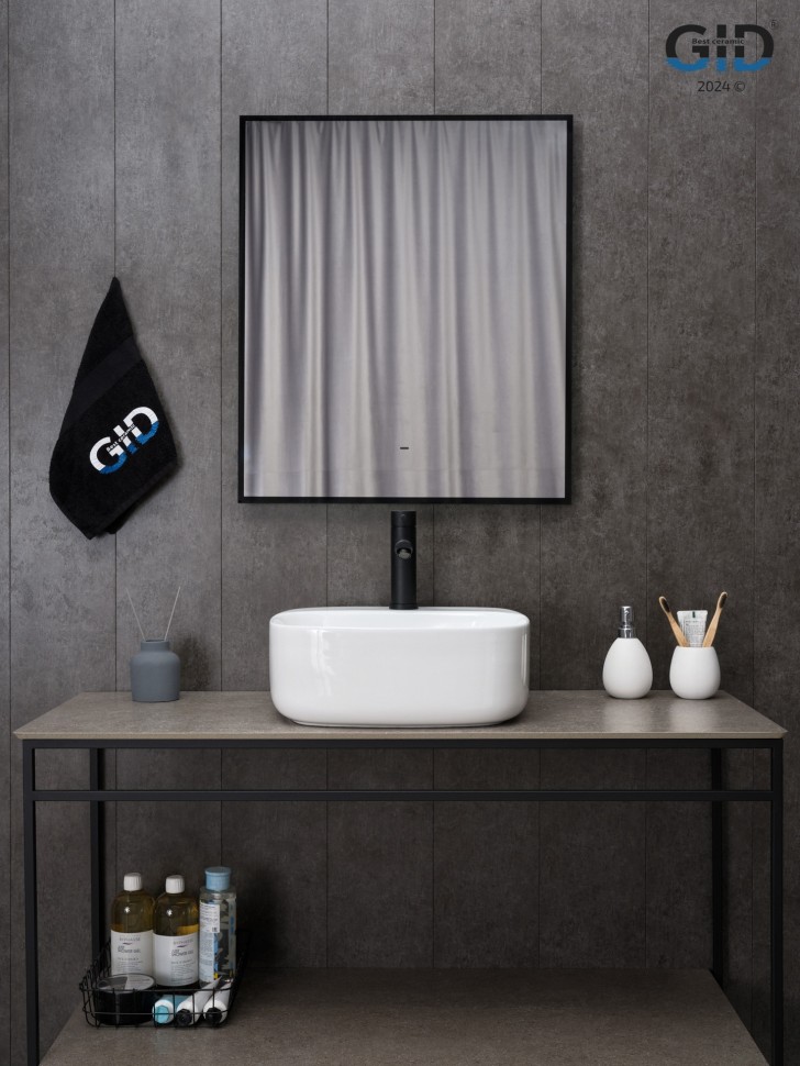 Раковина Gid N9284 51219 накладная белая 42x42x15.5