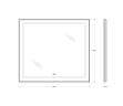 Зеркало BelBagno SPC-KRAFT-900-800-LED-TCH-WARM-NERO