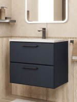 Тумба под раковину для ванной Uperwood Foster New 60 см, подвесная, черная