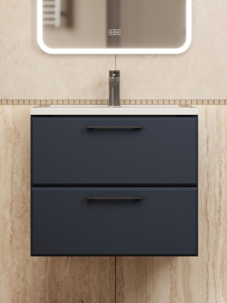 Тумба под раковину для ванной Uperwood Foster New 60 см, подвесная, черная