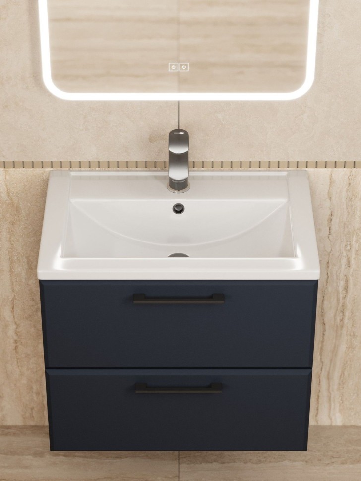 Тумба под раковину для ванной Uperwood Foster New 60 см, подвесная, черная