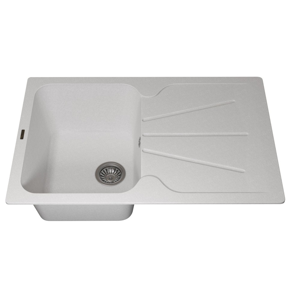 Кухонная мойка кварцевая Uperwood Quartz Premium UPD-04-01, прямоугольная, белая
