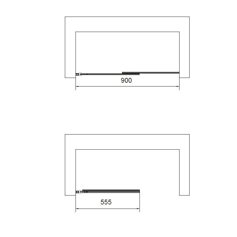 Душевая шторка на ванну VSB-6E900CL-R, 900*1400, хром, стекло прозрачное, правая