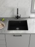 Кухонная мойка кварцевая Uperwood Кварц Премиум (Quartz Premium) UPD-04-07, уголь