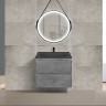 База под раковину Vico 600 подвесная, 2 выкатных ящика soft close, Beton