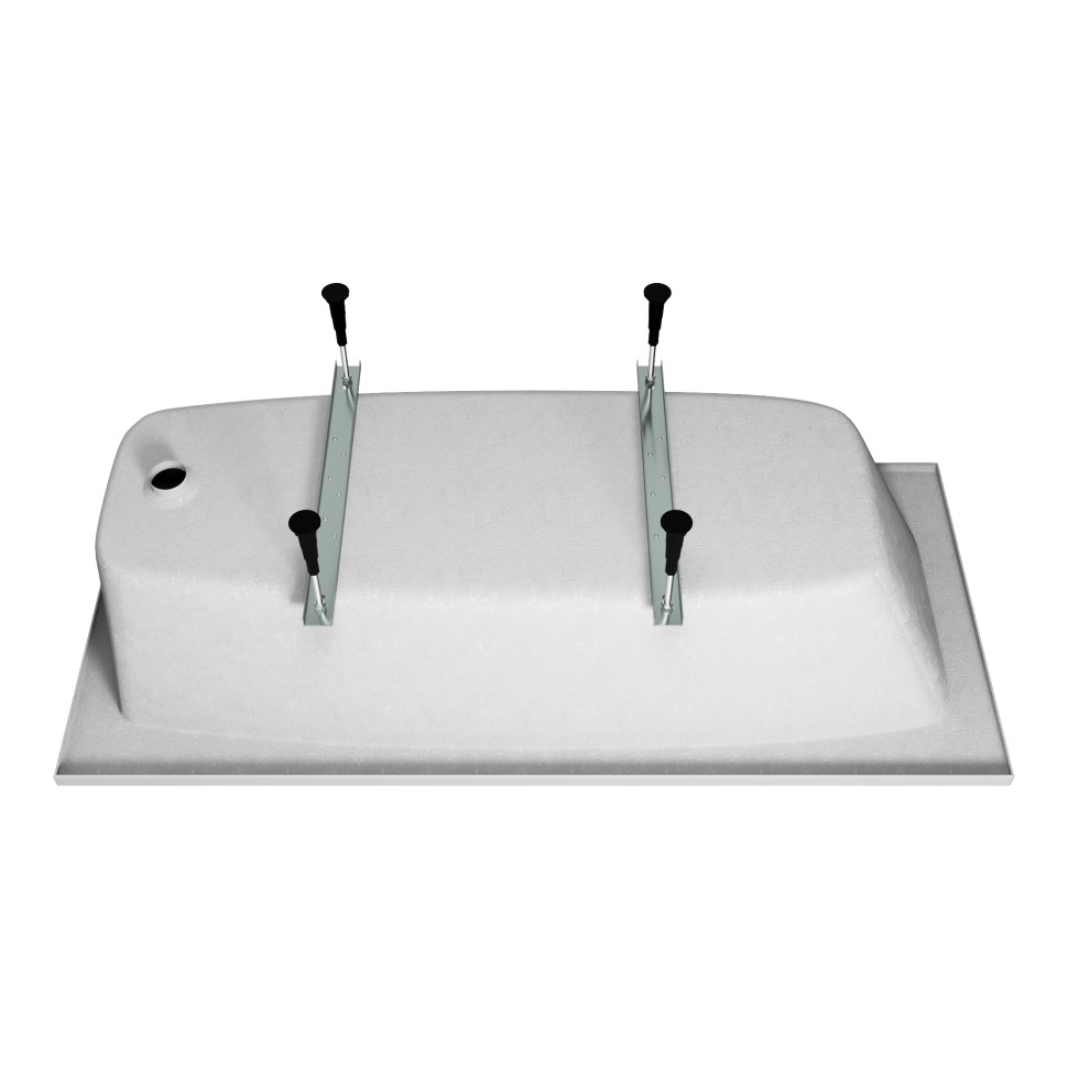 Ванна акриловая Vincea VBT-2S180-LG с ножками 1800*800*430, пристенная, цвет белый