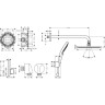Душевой комплект Hansgrohe Raindance S (27959670) Черный матовый