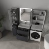 Тумба подвесная STYLE LINE "Атлантика 70", Люкс Плюс графит с раковиной Атлантик 70  