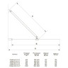 Шторка на ванну Veconi Palau PL-84B, 1000x1500, черный, стекло прозрачное