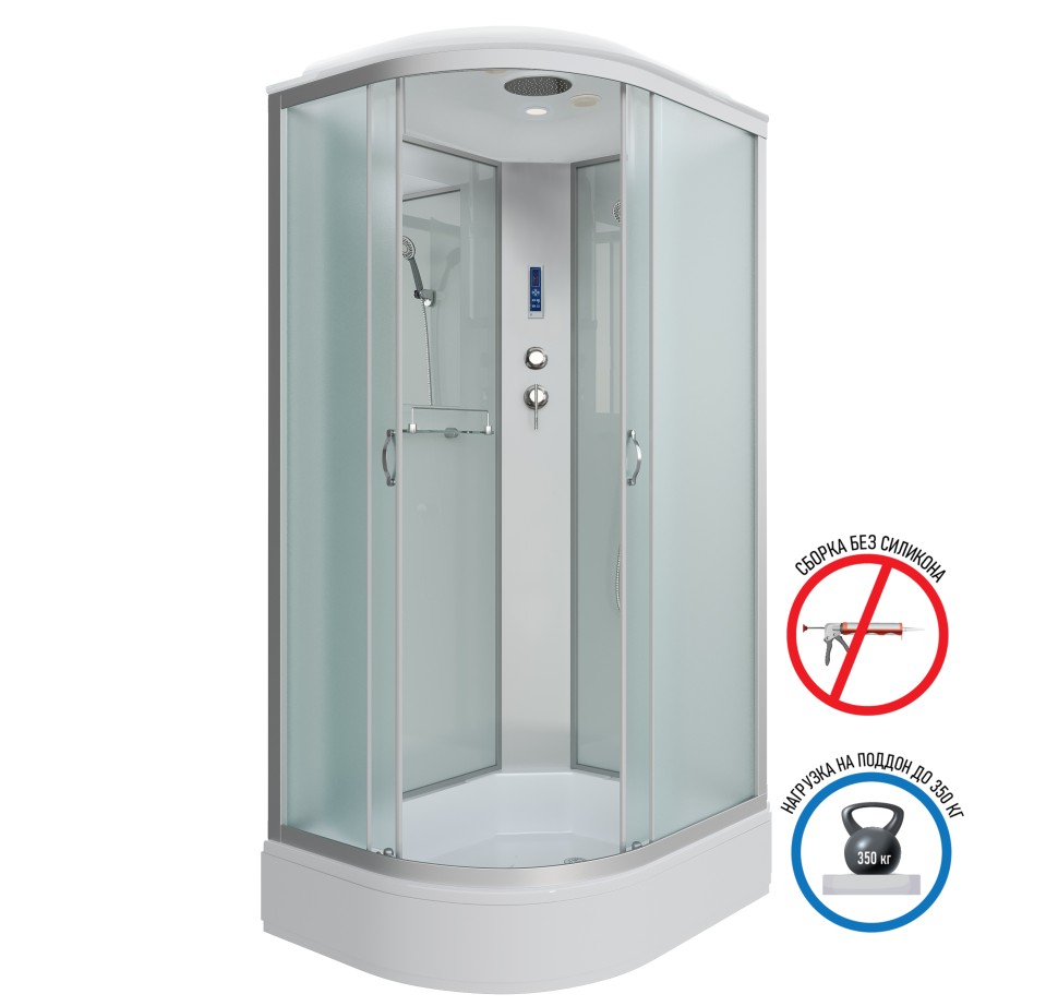 Душевая кабина Niagara Classic NG-33184-14RP (110х80х215) средний поддон(26см),стекло матовое,4 места