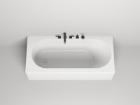 Ванна пристенная FABIA 180x80 покраска по RAL полностью S-Sense Матовое