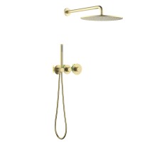 Душевая система встроенная с термостатом Timo Saona SX-2359/17SM золото матовое