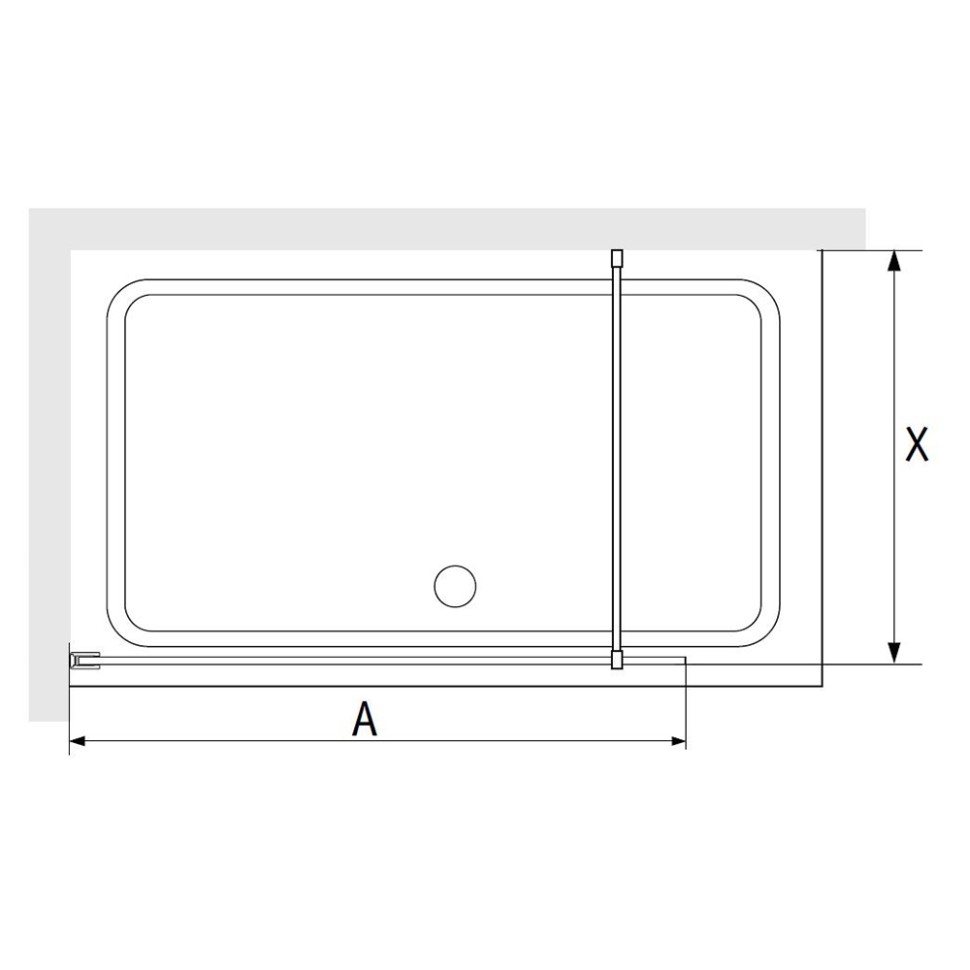 Душевая перегородка RGW WA-09B (Ribbed Line, 1000)