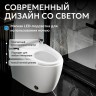 Электронный унитаз-биде ABBER Bequem AC1116S приставной белый