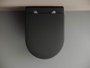 Подвесной унитаз Metropol Rimless черный матовый