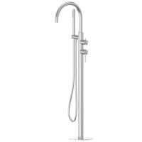 Смеситель ABBER Wasser Kreis 316 AF8115BST напольный для ванны, брашированная сталь