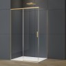 Душевой уголок Софт 2 (Soft 2) VSR-3SO29014CLG, 1400*900, брашированное золото, стекло прозрачное