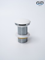 Донный клапан Gid без перелива Whm100 74403K белый матовый 7x7x10