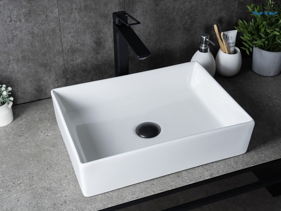 Раковина Gid N1204 51225 накладная белая 45x32x11