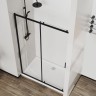 Душевая дверь City VDS-5CT140CLB, 1400, черный, стекло прозрачное