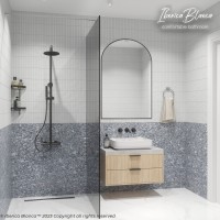 Душевая перегородка IBERICA BLANCA Mod.602 Walk In тонированное стекло/хром 120х200см (IB602.TC.200.120)