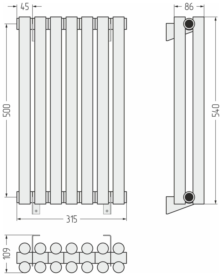 Эстет-11 500х315 7 секций