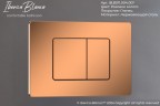 Комплект 2в1 IBERICA BLANCA инсталляция SILENCIO MINI, кнопка смыва INOX-C розовое золото глянцевое (IB.001M.1141)