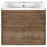 База под раковину Vico 600 подвесная, 2 выкатных ящика soft close, V.Oak