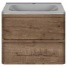 База под раковину Vico 600 подвесная, 2 выкатных ящика soft close, V.Oak