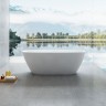 Ванна Solid Surface Vincea VBT-6S02MW, 1700*720*550, белый мат., слив-перелив в комплекте