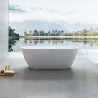 Ванна Solid Surface Vincea VBT-6S02MW, 1700*720*550, белый мат., слив-перелив в комплекте